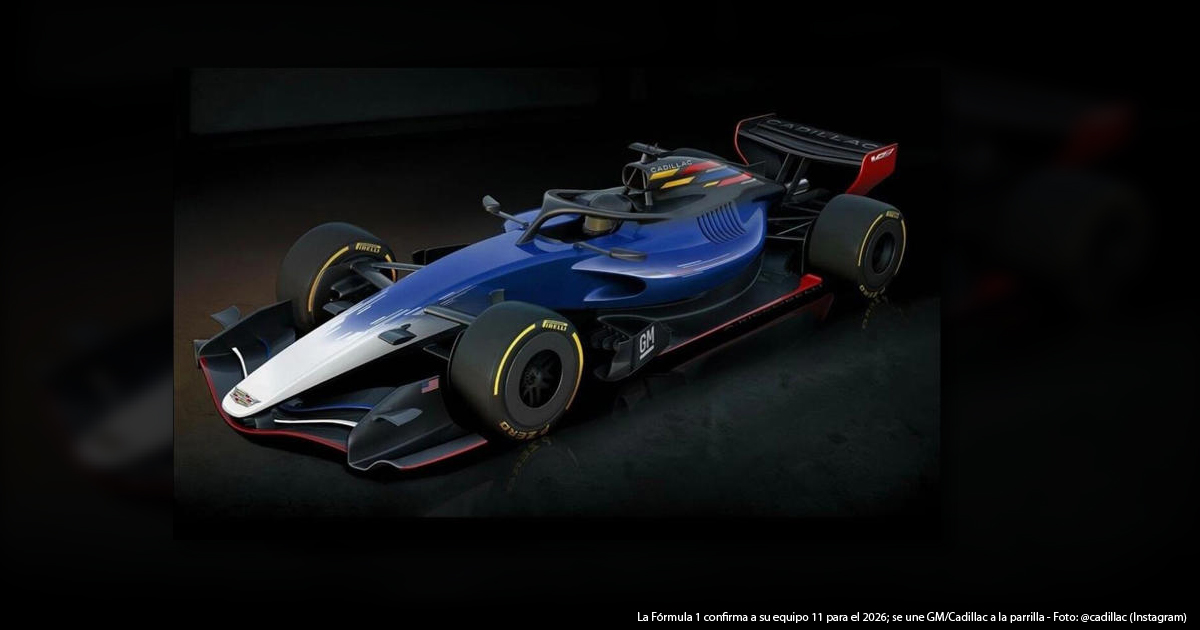 La Fórmula 1 confirma a su equipo 11 para el 2026; se une GM/Cadillac a la parrilla - Foto: @cadillac (Instagram)