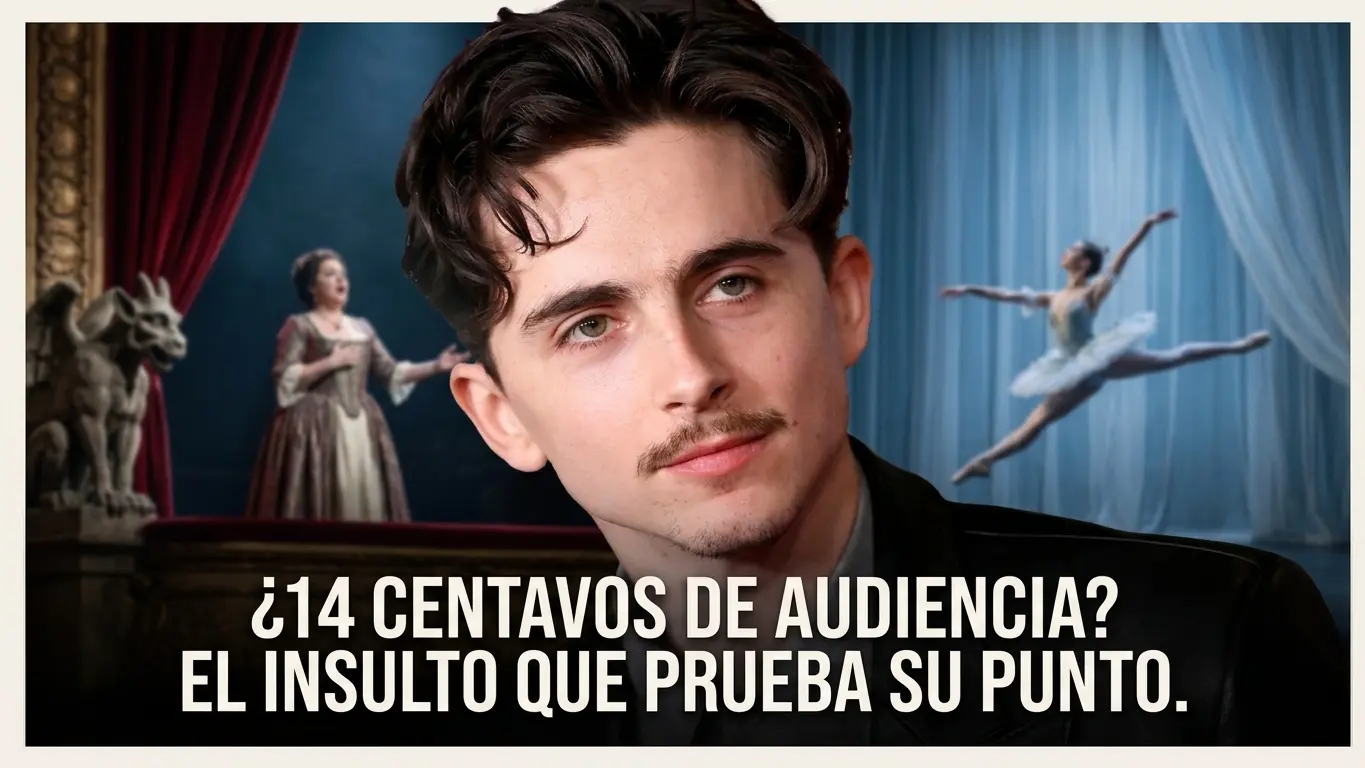 Featured image for “¿14 centavos de audiencia? Por qué el «insulto» de Chalamet al ballet es la verdad que nos duele aceptar”