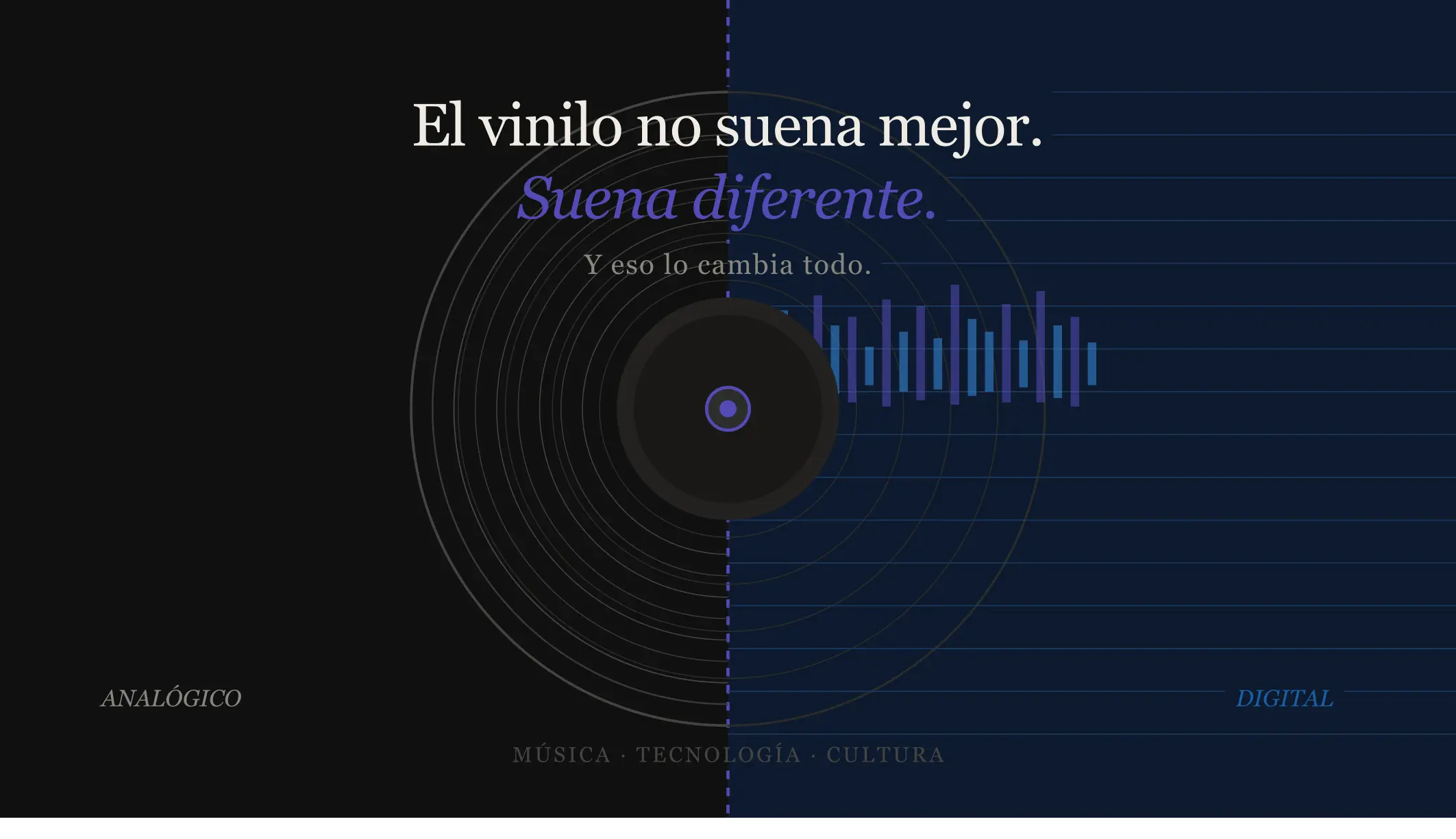 Featured image for “El vinilo no suena mejor. Suena diferente. Y eso lo cambia todo.”